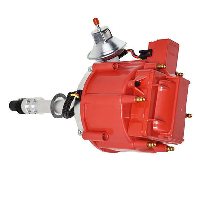 5 Star Speed HEI Distributor Compatible with Cadillac V8 368 425 472 500 65K Coil 68-74 Red Cap