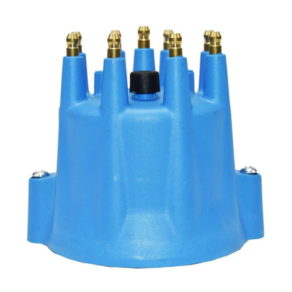 5 Star Speed 8-Cylinder Male Pro Series Distributor Cap and Rotor Kit Blue