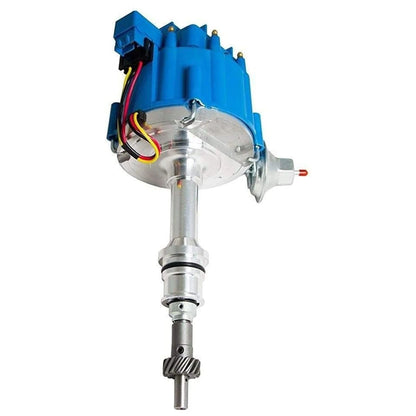 5 Star Speed HEI Distributor Kit Compatible with Ford Small Block SBF 221 260 289 302 5.0 with 8.0mm Blue Spark Plug Wires