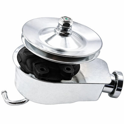 5 Star Speed Chrome Power Steering Pump & Single Groove Pulley Compatible with Saginaw GM Hot Rod Applications