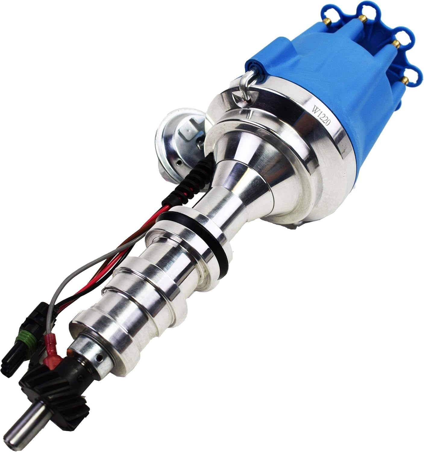 5 Star Speed Pro Series Ready to Run R2R Distributor Compatible with Ford FE 330 352 360 390 406 410 427 428 V8 Engine Blue Cap