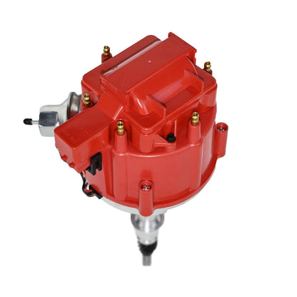 5 Star Speed HEI Distributor 65K Compatible with AMC Jeep 232 242 258 Inline-6 Red Cap