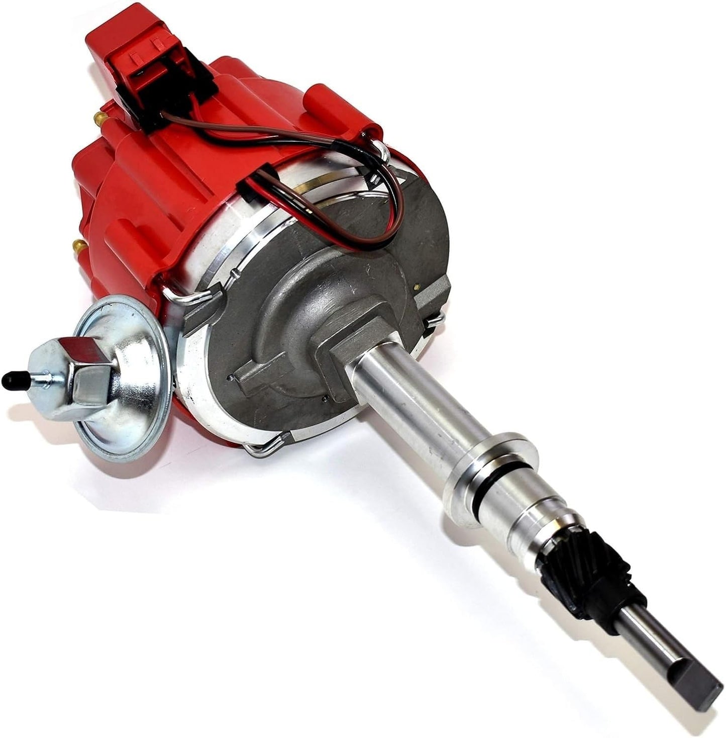 5 Star Speed HEI Red Distributor Kit Compatible with AMC Jeep Inline 6-Cylinder Engines 232 258 CJ5 CJ7 with 8.0mm Spark Plug Wires