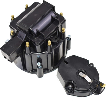 5 Star Speed HEI Distributor Tune-Up Kit with High Output Coil Compatible with GM Style V8 (Black)