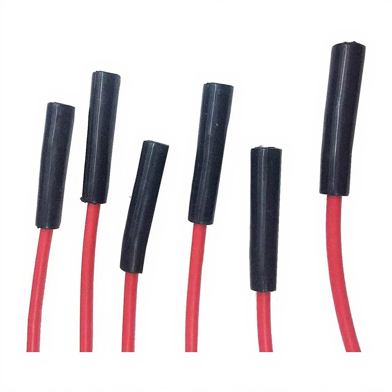 5 Star Speed 8.0mm Red Spark Plug Wire Set Compatible with AMC Jeep 199–282 Inline 6 HEI