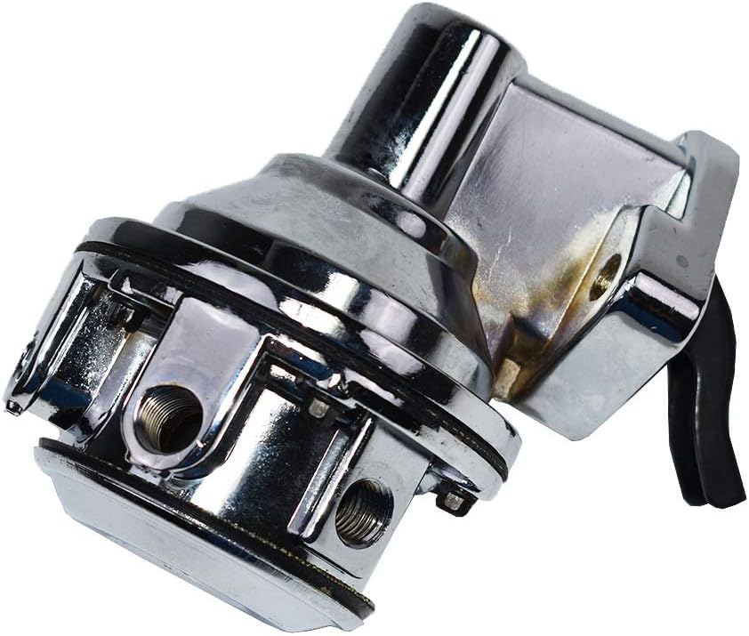 5 Star Speed Mechanical Fuel Pump 6 PSI 80 GPH Chrome Compatible with Chevy GMC Small Block 262–400 CID