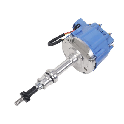 5 Star Speed Marine HEI Distributor Compatible with Ford 351W Windsor V8 Engines with 65K Coil, Blue Cap