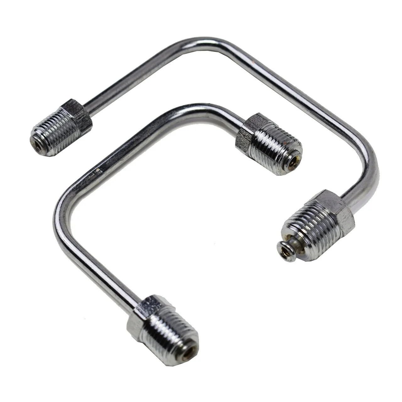 5 Star Speed Bottom Mount Proportioning Valve Line Kit Steel Chrome Compatible with 9/16 and 1/2 Ports