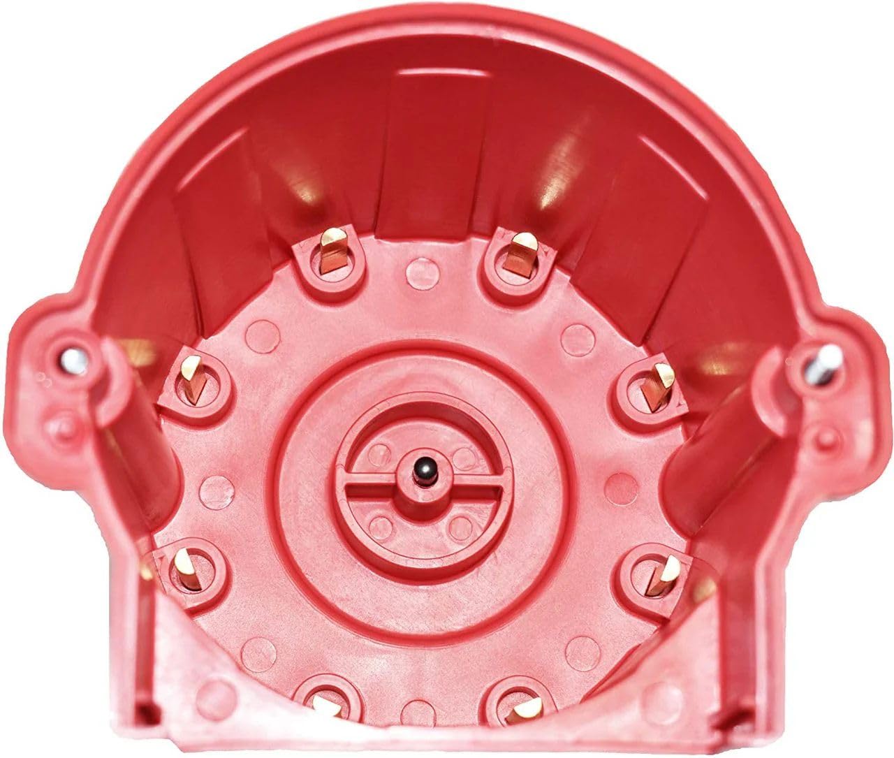 5 Star Speed 8-Cylinder EFI Distributor Cap and Rotor Kit Compatible with GM 454 305 350 Red