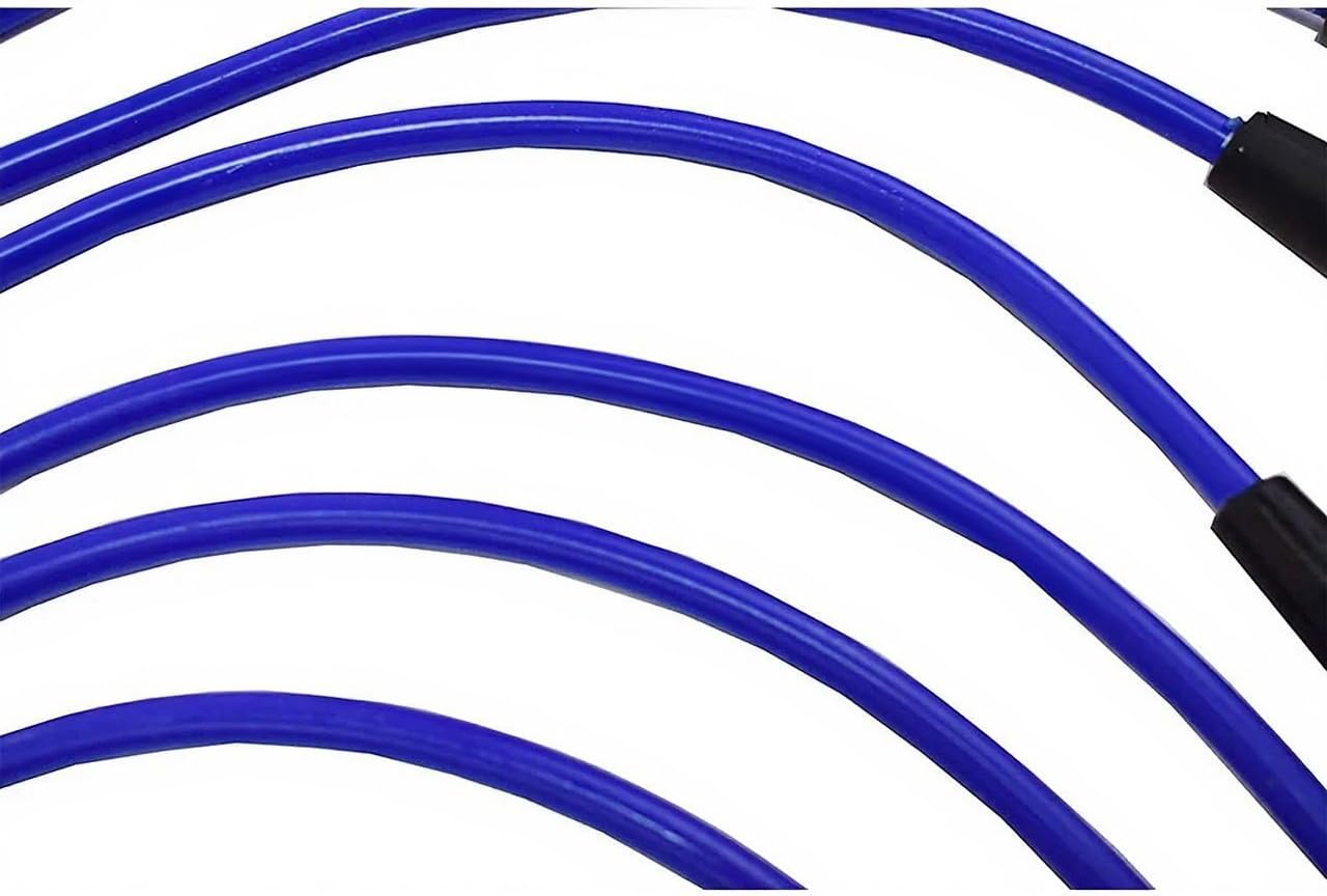 5 Star Speed 8mm Blue Spark Plug Wires Compatible with Ford SBF 260 289 302 351W