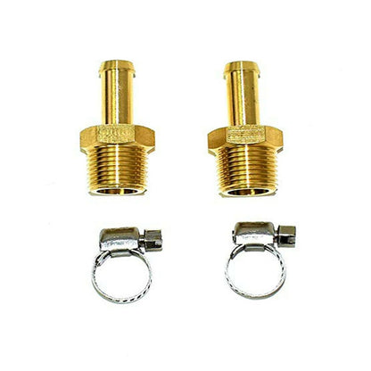 5 Star Speed 3/8" NPT to 3/8" Hose Fuel Line Fitting Kit with Hose Clamps