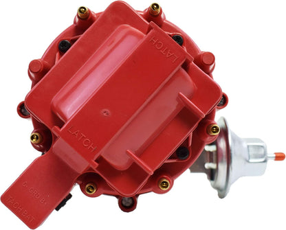 5 Star Speed HEI Distributor Compatible with Buick Nailhead V8 Engines 262 322 364 401 425 with 65K Coil, Red Cap