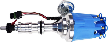 5 Star Speed Pro Series Ready to Run R2R Distributor Compatible with Ford FE 330 352 360 390 406 410 427 428 V8 Engine Blue Cap