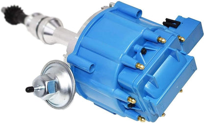 5 Star Speed HEI Distributor with High Output Coil Compatible with Ford Big Block V8 351C 351M 400 429 460 Blue Cap
