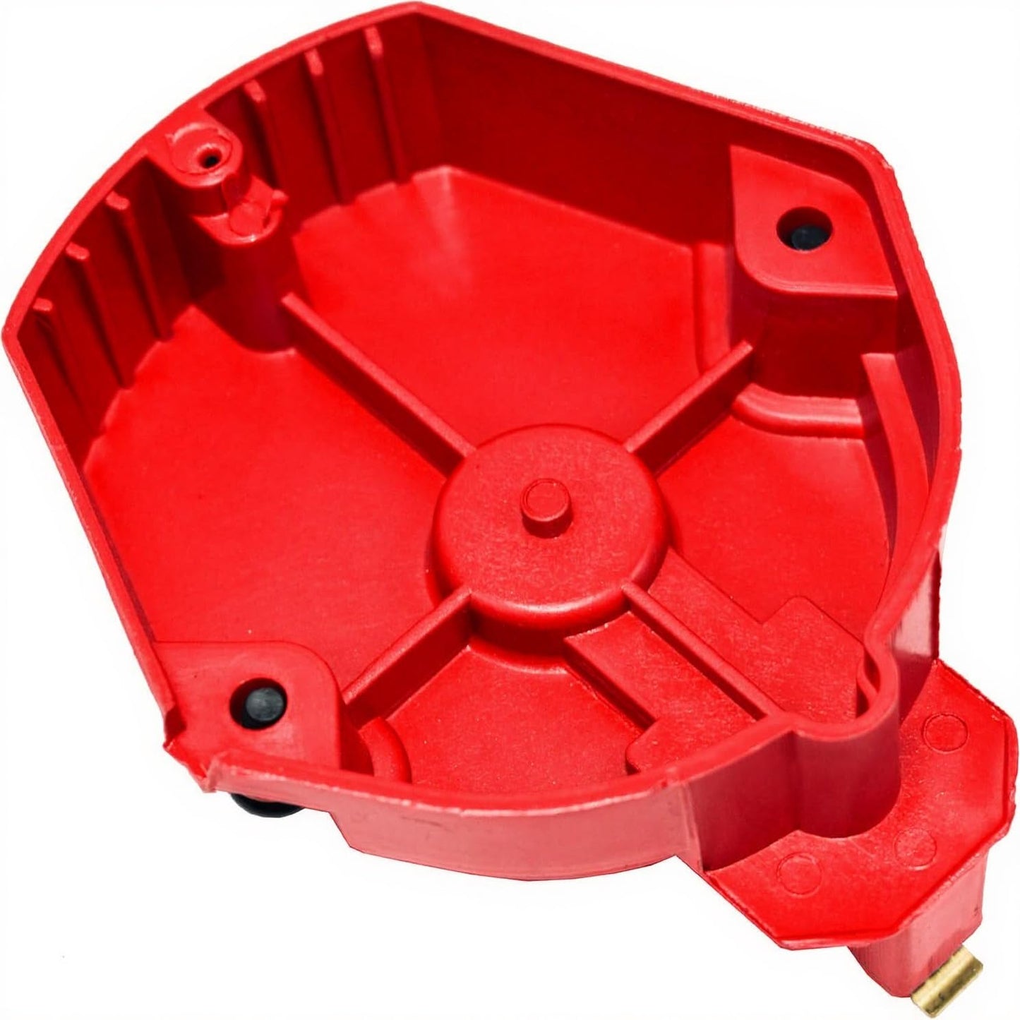 5 Star Speed HEI Distributor Cap, Rotor, and Coil Cover Kit Compatible with GM Style V6 (Red)