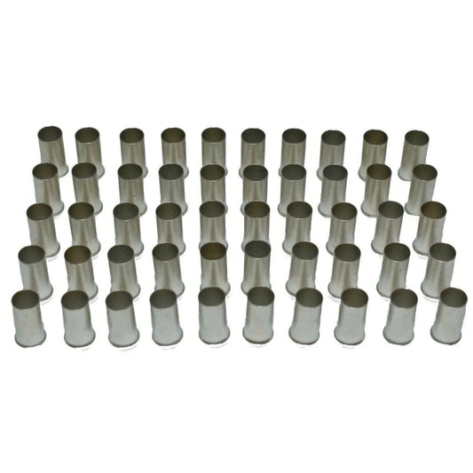 5 Star Speed 4 Gauge Non-Insulated Wire Ferrules, Tin Plated Copper, 15mm (0.59 Inch) Pin Length, 0.2874 Inch Inside Diameter, Pack of 50