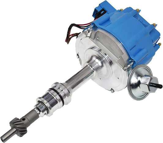 5 Star Speed HEI Distributor Blue Cap 65K Coil One Wire Compatible with Ford Small Block 260 289 302 5.0