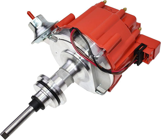5 Star Speed HEI Distributor 65K Compatible with Dodge Mopar Plymouth 273 318 340 360 V8 Red