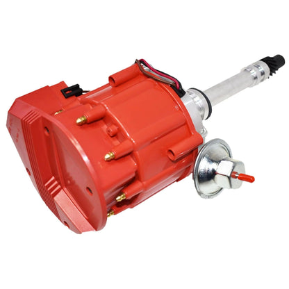 5 Star Speed HEI Distributor Kit Compatible with Chevy GM Small Block SBC 283 305 307 327 350 400 with 8.0mm Spark Plug Wires Red Cap