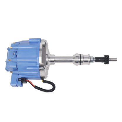 5 Star Speed Marine HEI Distributor Compatible with Ford 351W Windsor V8 Engines with 65K Coil, Blue Cap