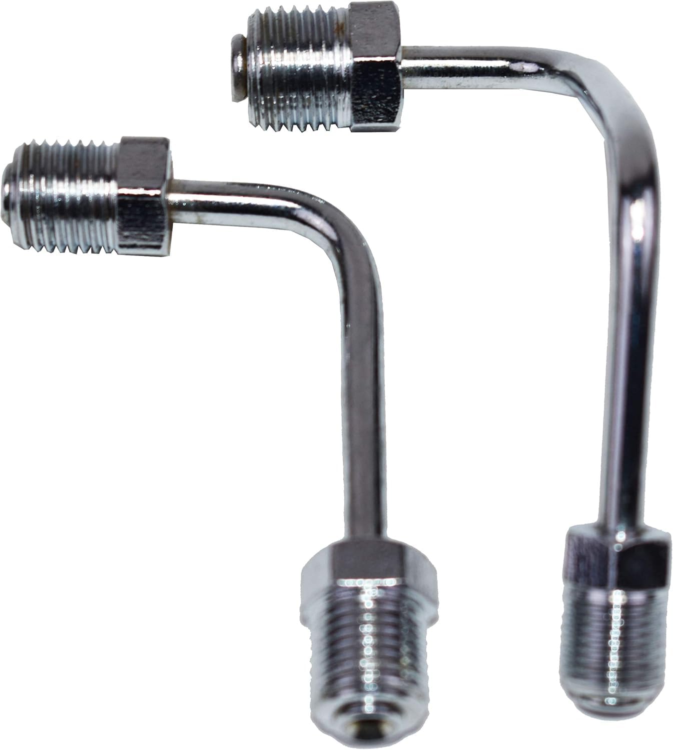 5 Star Speed Chrome Brake Line Set Compatible with Side Mount Proportioning Valve PV2 PV4 Steel