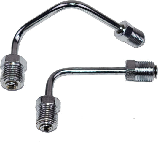 5 Star Speed Chrome Brake Line Set Compatible with Side Mount Proportioning Valve PV2 PV4 Steel