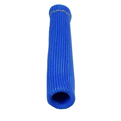 5 Star Speed Spark Plug Wire Boot Heat Shield Sleeves Blue 6" Long Set of 8