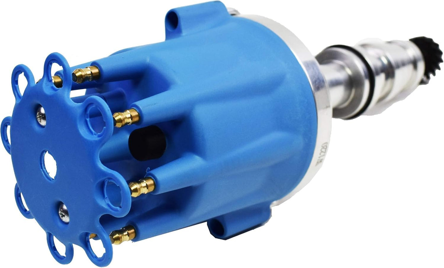 5 Star Speed Pro Series Ready to Run R2R Distributor Compatible with Ford FE 330 352 360 390 406 410 427 428 V8 Engine Blue Cap