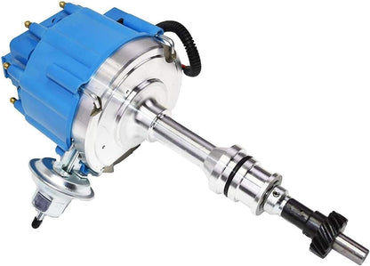 5 Star Speed HEI Distributor with High Output Coil Compatible with Ford Big Block V8 351C 351M 400 429 460 Blue Cap