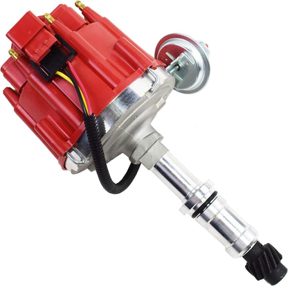 5 Star Speed HEI Distributor Compatible with Buick Odd Fire 225 231 V6 and Jeep Dauntless Engines with 65K Coil, Red Cap