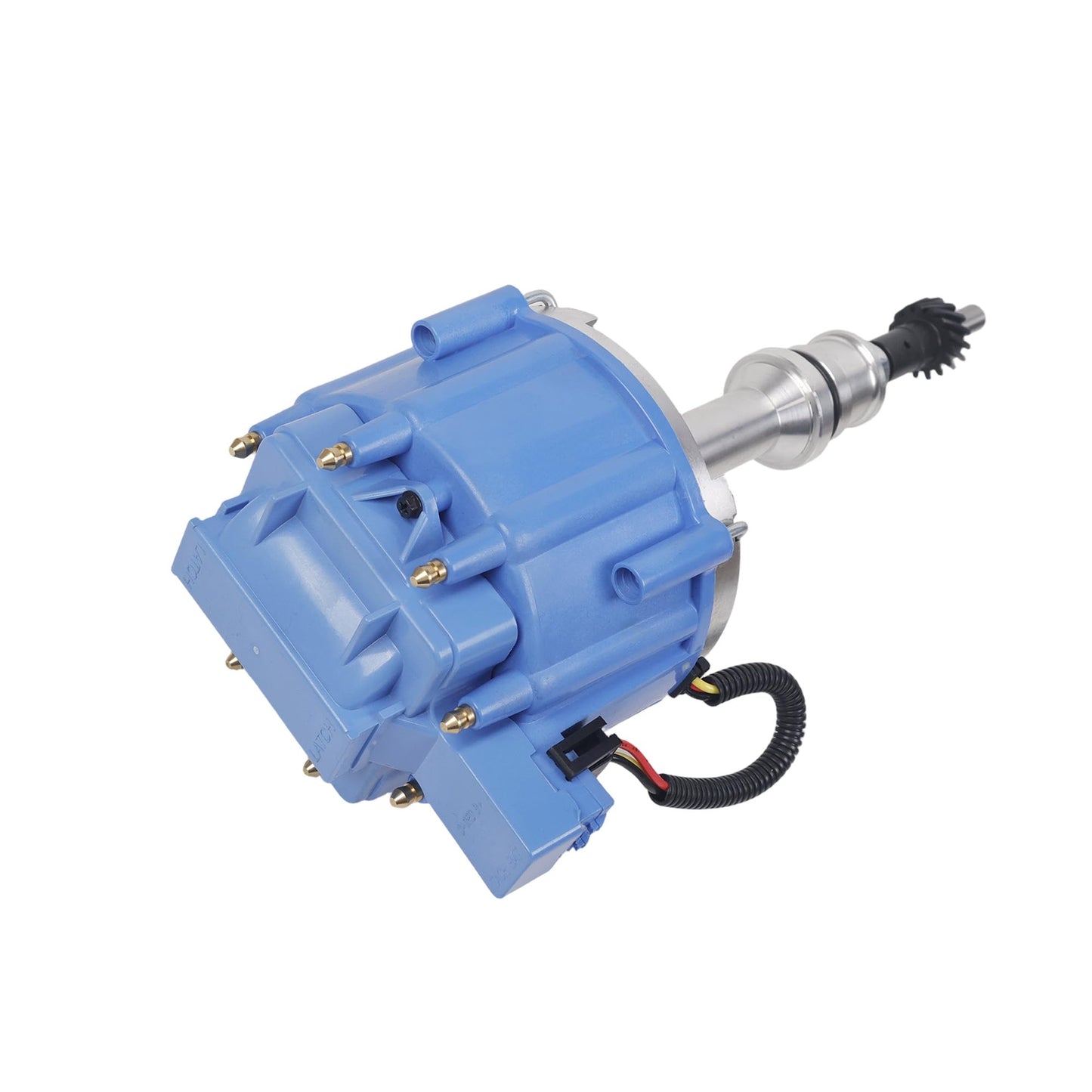 5 Star Speed Marine HEI Distributor Compatible with Ford 351W Windsor V8 Engines with 65K Coil, Blue Cap