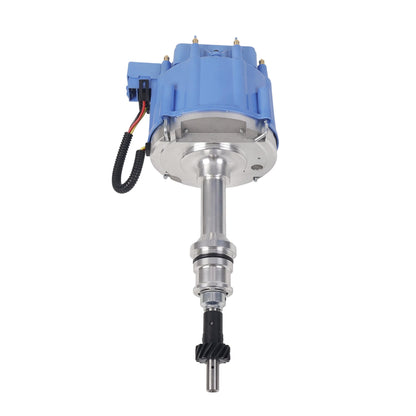 5 Star Speed Marine HEI Distributor Compatible with Ford 351W Windsor V8 Engines with 65K Coil, Blue Cap