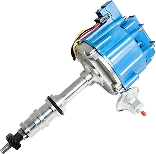 5 Star Speed HEI Distributor Kit Compatible with Ford FE 360 390 427 8.0mm Spark Plug Wires Blue