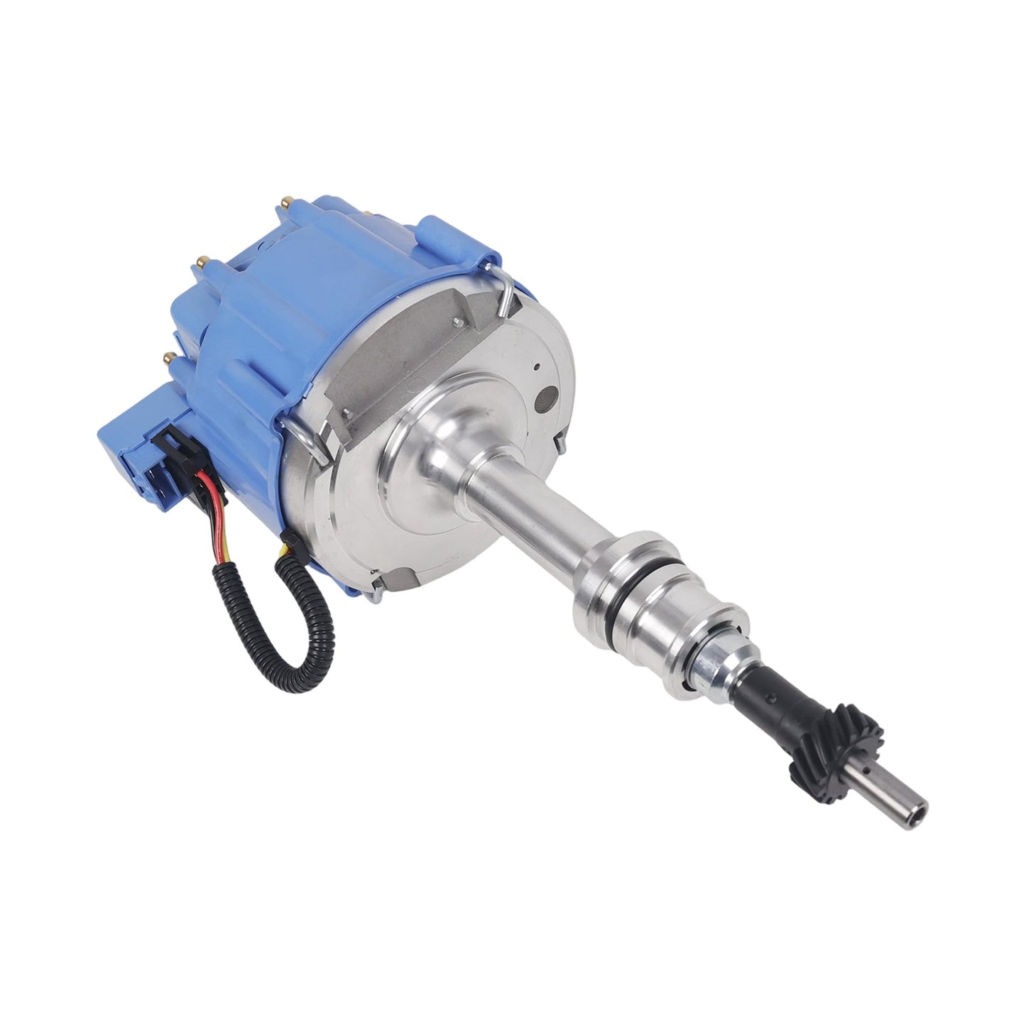 5 Star Speed Marine HEI Distributor Compatible with Ford 351W Windsor V8 Engines with 65K Coil, Blue Cap
