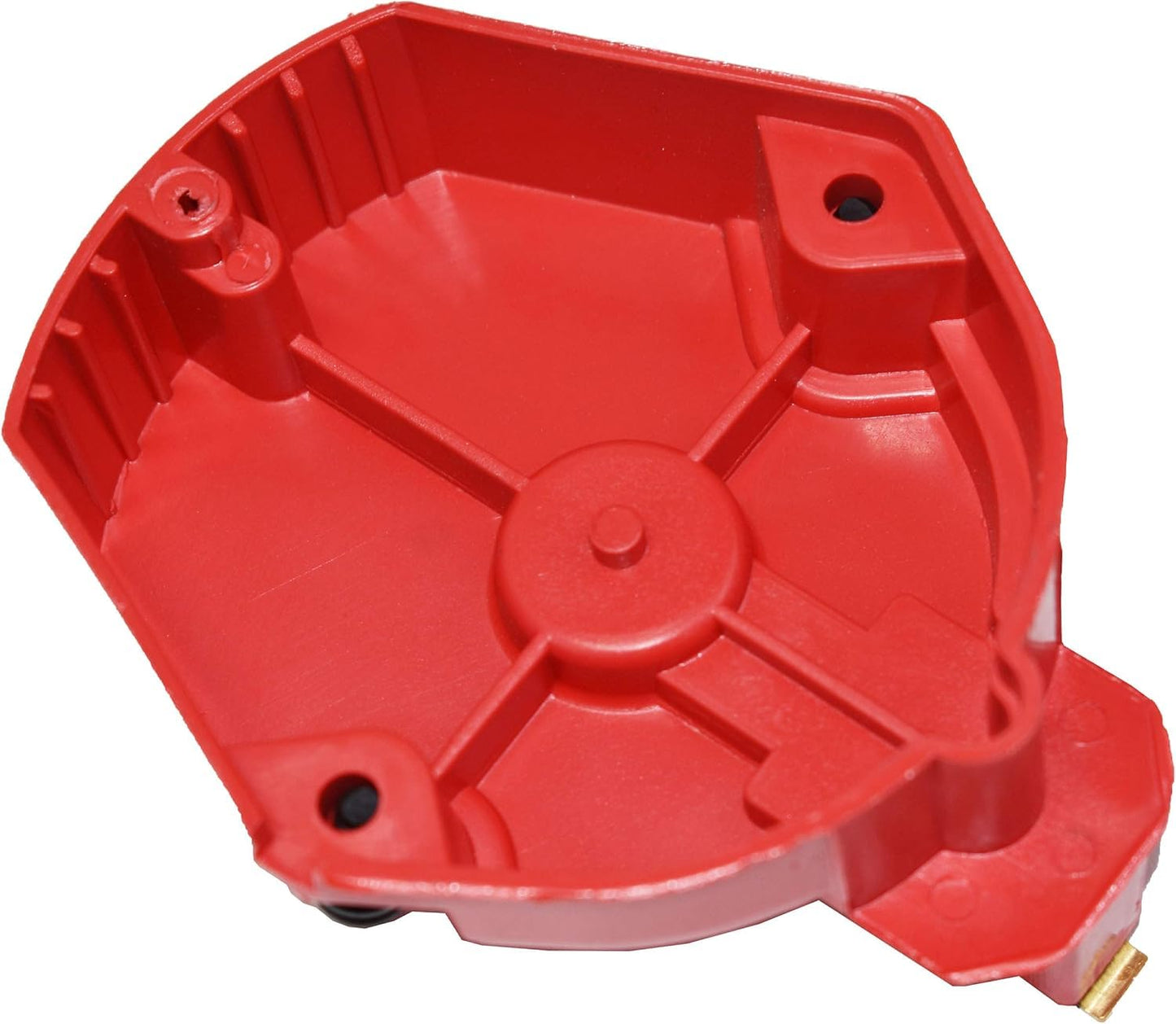 5 Star Speed HEI Distributor Cap, Rotor, and Coil Cover Kit Compatible with GM Style V8 (Red)