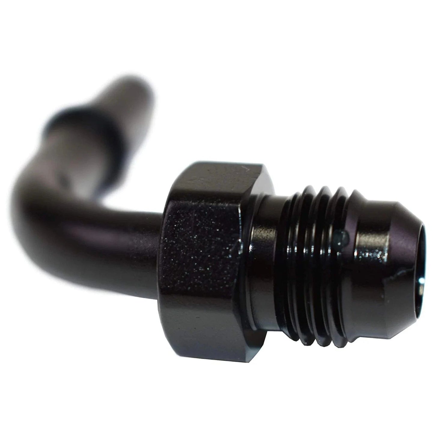 5 Star Speed LS LS1 LS2 LS3-6 AN Male Thread 90° 5/16" Quick Connect Fuel Rail Adapter Black