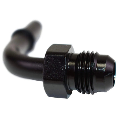 5 Star Speed LS LS1 LS2 LS3-6 AN Male Thread 90° 5/16" Quick Connect Fuel Rail Adapter Black