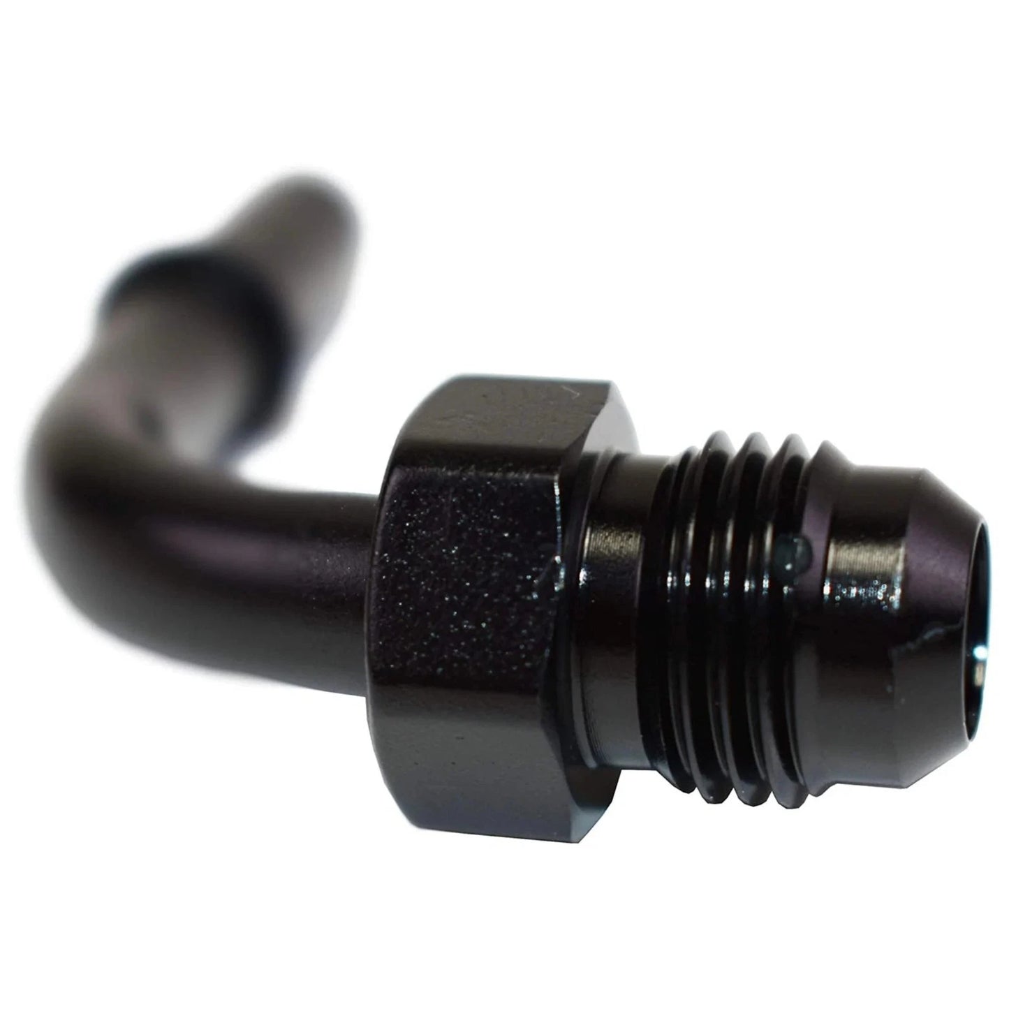 5 Star Speed LS LS1 LS2 LS3-6 AN Male Thread 90° 5/16" Quick Connect Fuel Rail Adapter Black