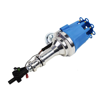 5 Star Speed Pro Series Ready to Run R2R Distributor Compatible with Ford 351C 351M 400M 370 429 460 BBF V8 Engine Blue Cap