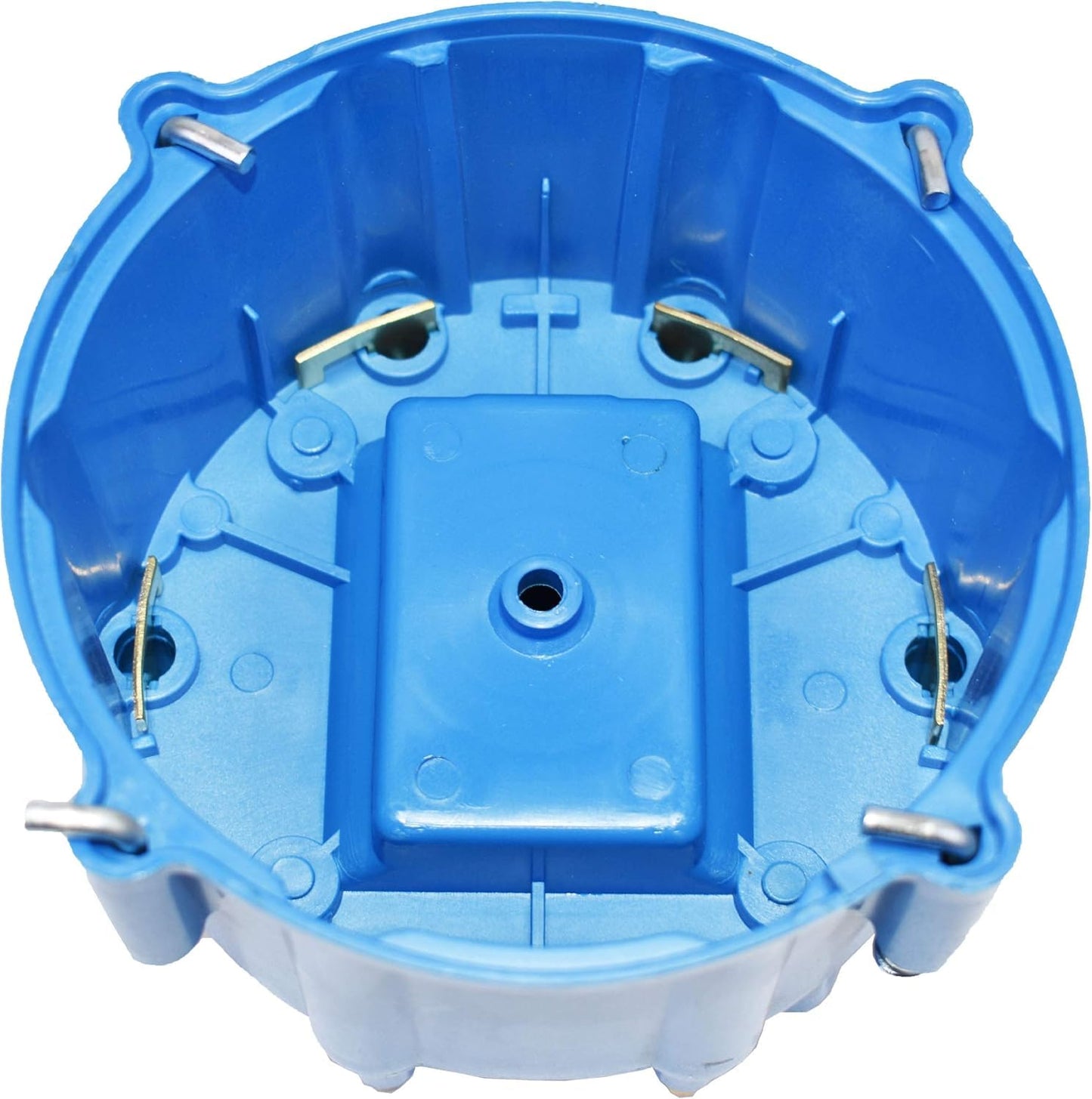 5 Star Speed HEI Distributor Cap, Rotor, and Coil Cover Kit Compatible with GM Style V6 (Blue)