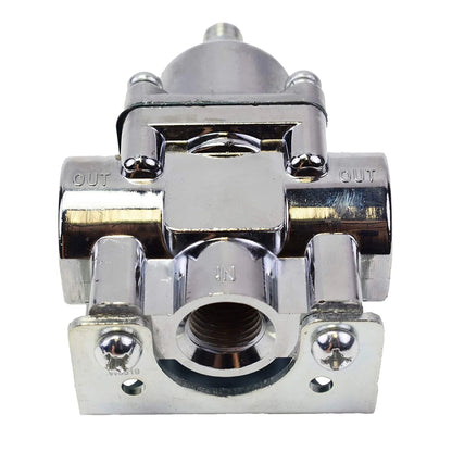 5 Star Speed Fuel Pump Fuel Pressure Regulator 4.5-9 PSI Chrome Plated for Gasoline Applications