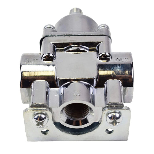 5 Star Speed Fuel Pump Fuel Pressure Regulator 4.5-9 PSI Chrome Plated for Gasoline Applications