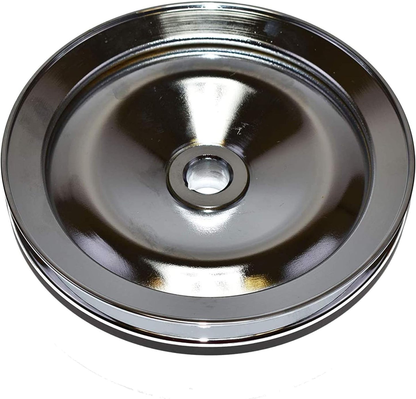 5 Star Speed Chrome Power Steering Pump Pulley 1 Groove 5/8 Keyway Compatible with Chevy GM 1955–1972