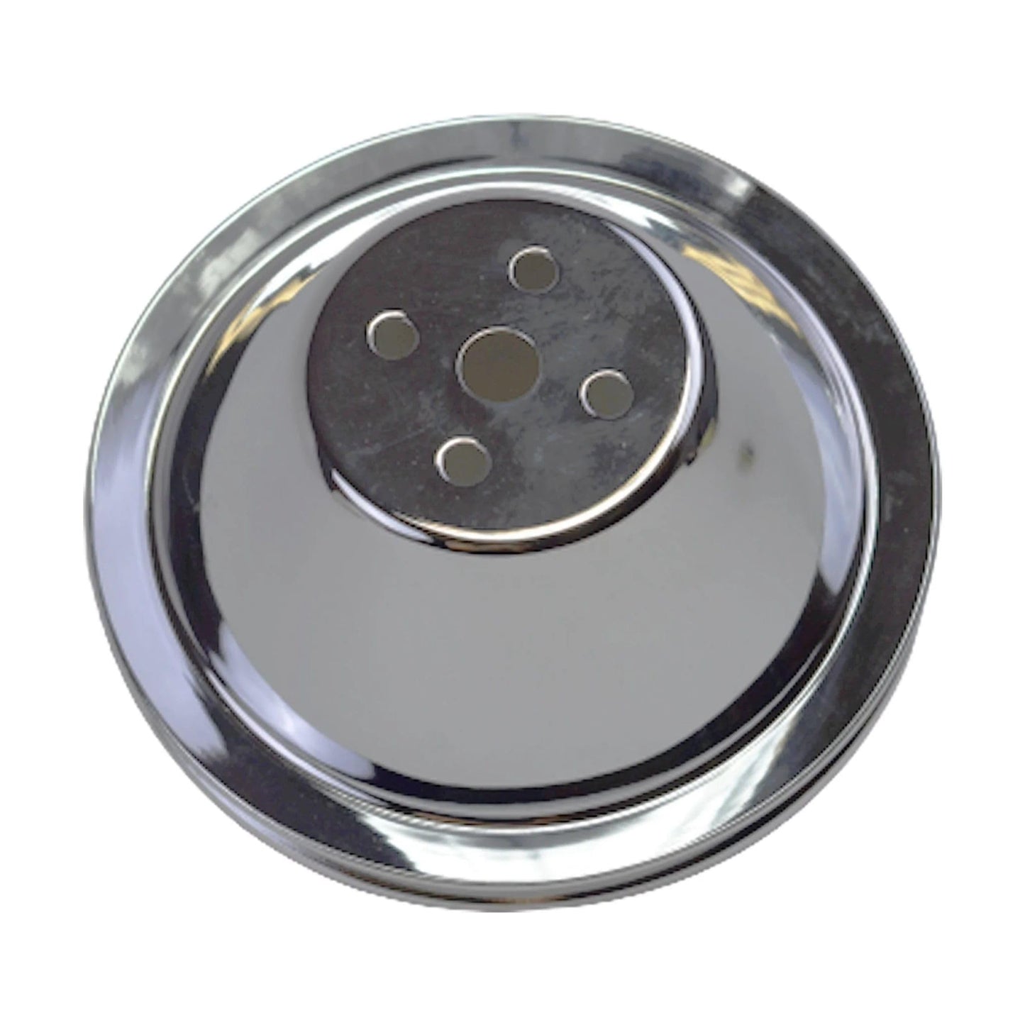 5 Star Speed Water Pump Pulley Double-Groove SWP Short Water Pump Compatible with Small Block Chevy SBC 262 265 267 283 302 305 307 327 350 400 Chrome
