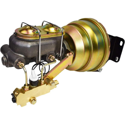 5 Star Speed Brake Booster and PV4 Proportioning Valve Kit Compatible with Jeep CJ5 CJ7 1974-1986 Disc/Disc Brake Systems
