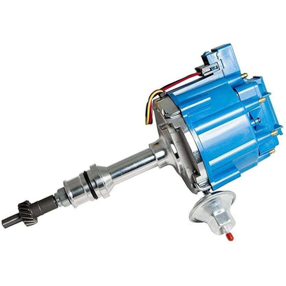 5 Star Speed HEI Distributor Kit Compatible with Ford Small Block SBF 221 260 289 302 5.0 with 8.0mm Blue Spark Plug Wires