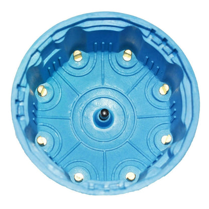5 Star Speed Pro Billet & Ready to Run Cap and Rotor Kit 8-Cylinder Male Terminal Blue