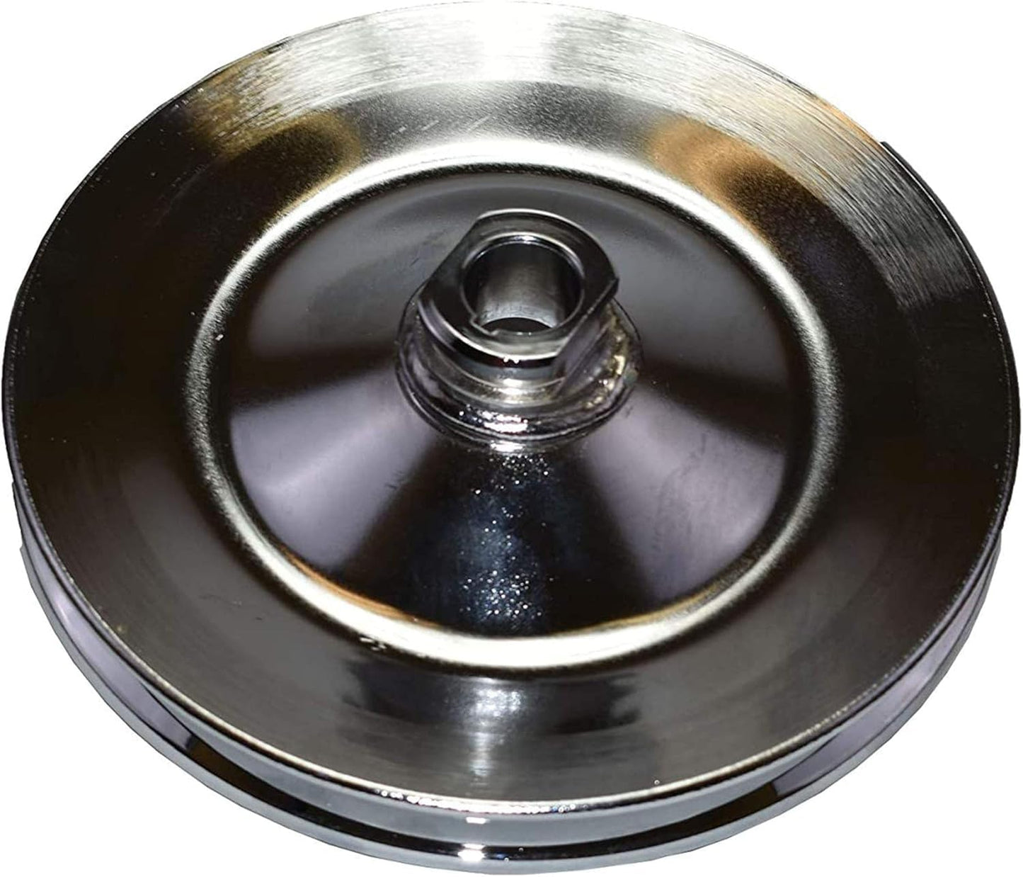 5 Star Speed Chrome Power Steering Pump Pulley 1 Groove 5/8 Keyway Compatible with Chevy GM 1955–1972