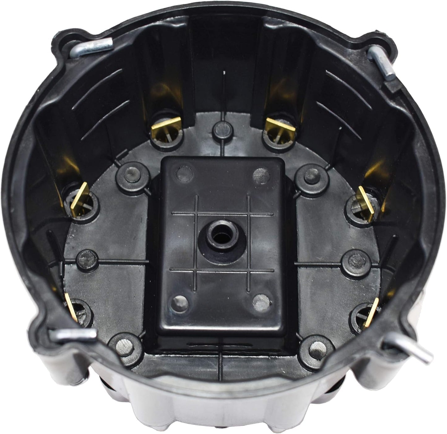 5 Star Speed HEI Distributor Cap, Rotor, and Coil Cover Kit Compatible with GM Style V8 (Black)