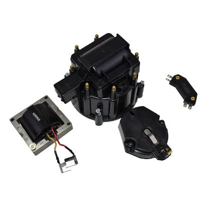 5 Star Speed HEI Distributor Tune-Up Kit with High Output Coil Compatible with GM Style V8 (Black)